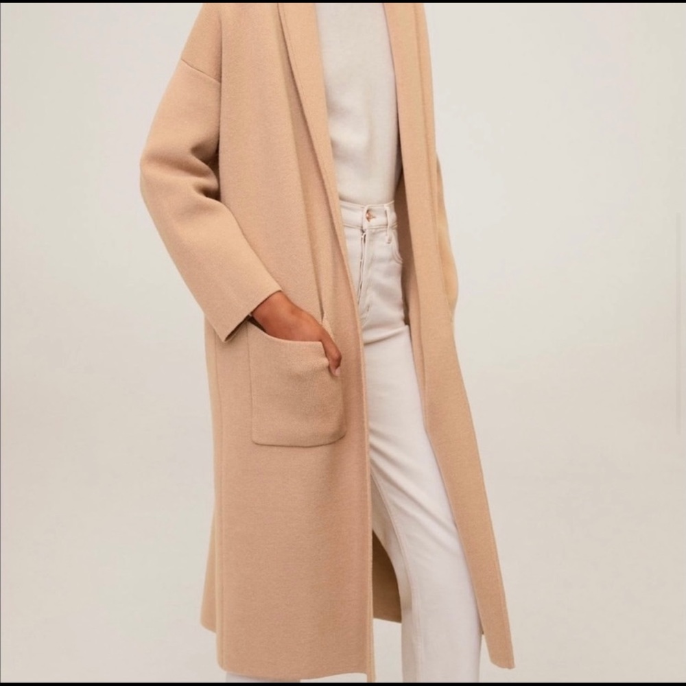 Mango Ringo Camel Coatigan